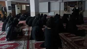 مراسم بزرگداشت شهادت حضرت فاطمه زهرا (س) در خوابگاه دختران دمشق پردیس بین‌الملل